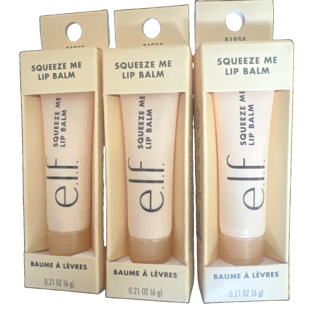 Lot Of 3 e.l.f. Squeeze Me Lip Balm Vanilla Frosting